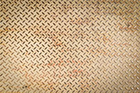 Diamond steel plate texture for background Stock Photos