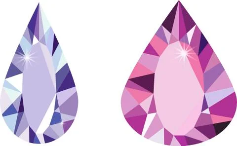 Diamond Stones Set 스톡 일러스트