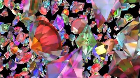 Diamond Stream Stock Footage 126093056
