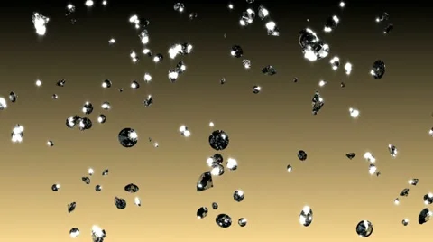 Diamond Stream (golden tones gradient) - Diamond 10 (HD) Stock Footage 10910616