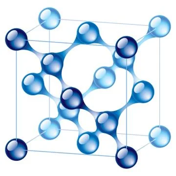 Diamond structure Stock Illustration