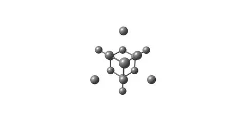 Diamond structure isolated on white. Stock Illustration