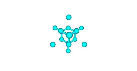 Diamond structure isolated on white. Stock Illustration