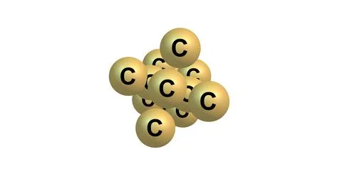 Diamond structure isolated on white. Stock Illustration