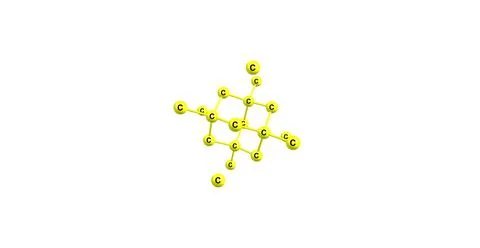 Diamond structure isolated on white. Stock Illustration