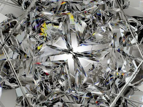 Diamond structure star shape and kaleidoscope background Stock Illustration