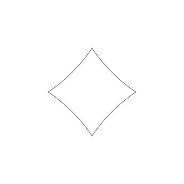 Diamond Suit. flat vector icon Stock Illustration