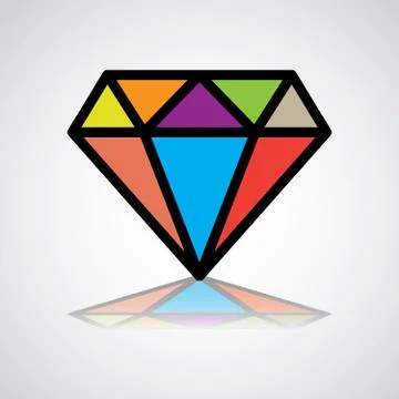 Diamond symbol Stock Illustration