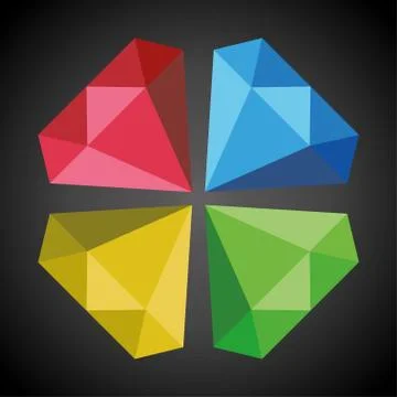 Diamond symbol Stock Illustration