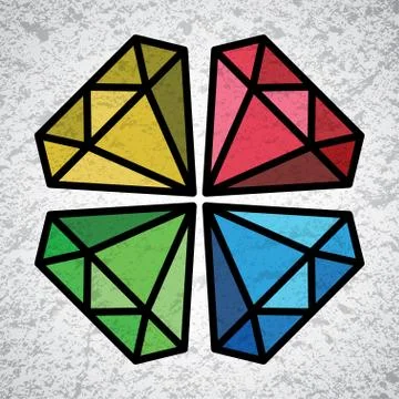 Diamond symbol Stock Illustration