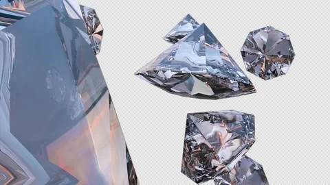 Diamond Transitions 4k Stock Footage 307904411