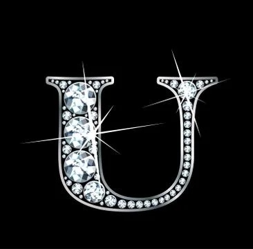 Diamond "U" Raster Stock Illustration