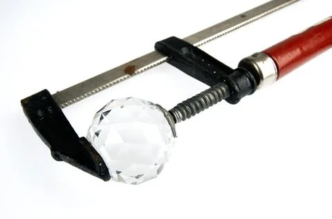 Diamond under pressure. Stock Photos