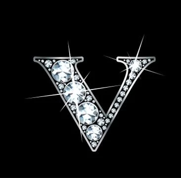 Diamond "V" Raster Stock Illustration