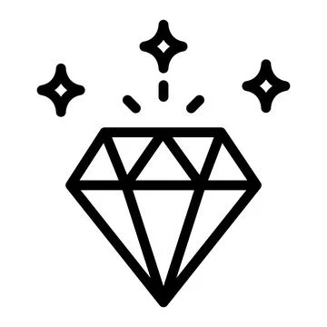 Diamond Vector Icon Design Illustration Illustrazione stock
