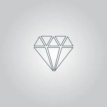 Diamond vector icon Stock Illustration