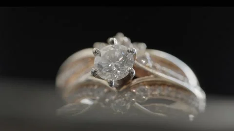Diamond Wedding Ring Stock Footage 236324552