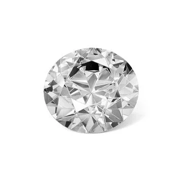 Diamond on white background with high quality. 3d render Illustrazione stock
