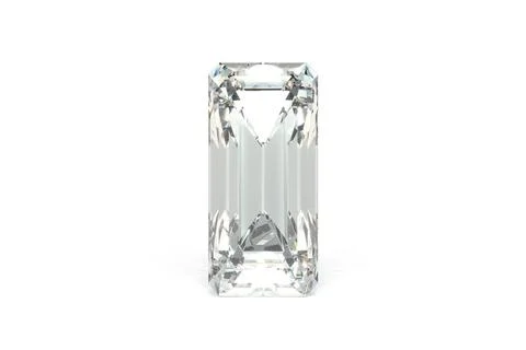 Diamond, White Background Stock Photos