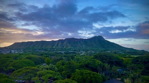 DiamondHead-Sunrise Stock Footage 259828379
