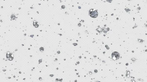 Diamonds 3d Animation Fly Through Diamonds 4K Overlay Animation VFX Stock-Footage 153085955