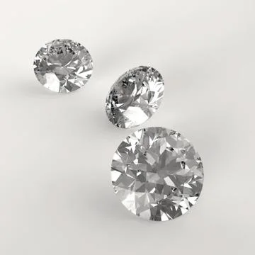 Diamonds 3d in composition as concept Иллюстрация