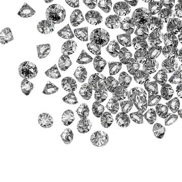 Diamonds 3d in composition as concept Foto stock