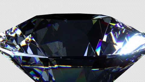 Diamonds 3D Transition with alpha channel Stock Footage 305752315