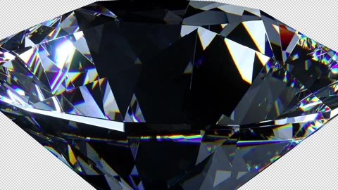 Diamonds 3D Transition with alpha channel Stock Footage 305752322