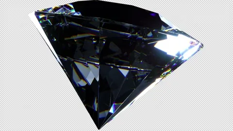 Diamonds 3D Transition In/Out with alpha channel Stock Footage 305752346