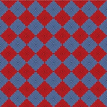 Diamonds and colored circles Stock Illustration