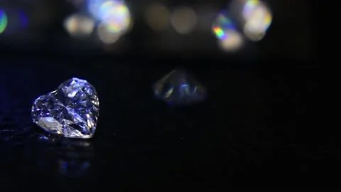 Diamonds are valuable, expensive Stock Footage 131706480