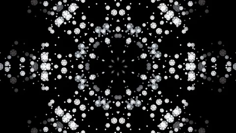 Diamonds background- kaleidoscopic diamonds background Stock Footage 108755201