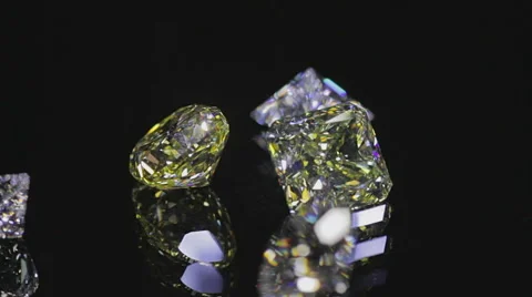 Diamonds on black Stock-Footage 56473232