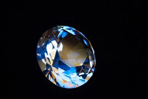Diamonds on black Stock Photos