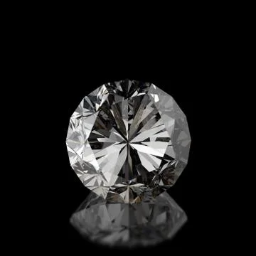 Diamonds on black surface Ilustración de archivo