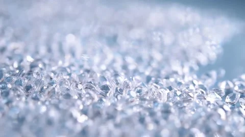 Diamonds on blue background. Rotating diamonds. Stock Footage 63809355