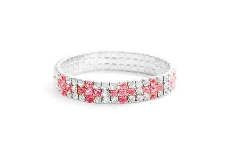 Diamonds bracelet Stock Photos