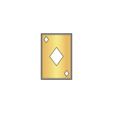 Diamonds card computer symbol Stock Illustration