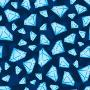 Diamonds of Different Size Seamless Pattern Vector Illustrazione stock