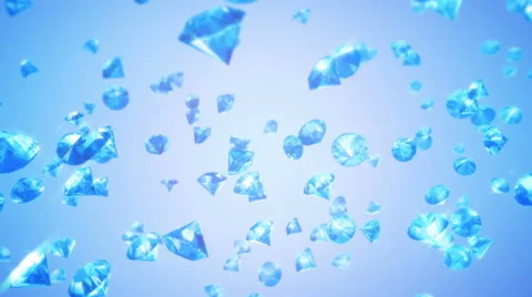 Diamonds Falling Background (Loop) Vidéo 61033411