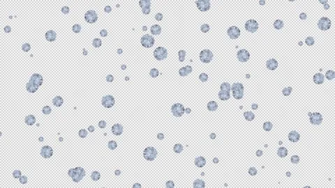 Diamonds flowing on transparent background  Stock Footage 253230214