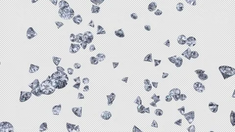 Diamonds Flying Stock Footage 158882119