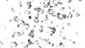 Diamonds gemstones gems stones falling slow motion wedding background HD Footage