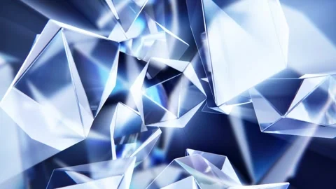 Diamonds glow in dark background loop animated Видео 332723411