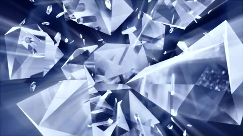 Diamonds glow in dark background loop animated Stock Footage 332723413
