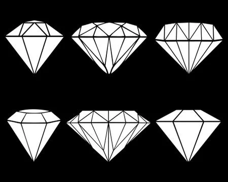 Diamonds Stock Illustration