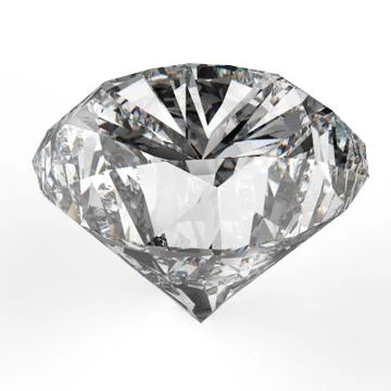 Diamonds isolated on white Stock Illustration