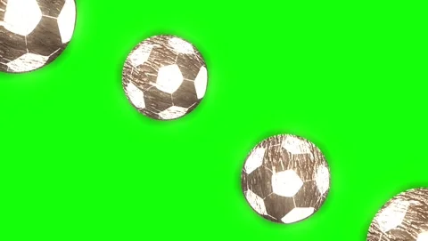 Diamonds Moving with Soccer - Chroma Key Green Screen Footage Vídeo Stock 339327782