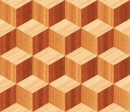 Diamonds Parquet Seamless Floor Pattern Illustrazione stock